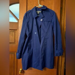 Kenneth Cole Reaction Navy Trench Coat